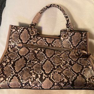 Just Fab Snake Skin Shoulder Tote